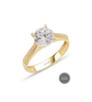 MYOROGOLD, 8 Ayar Altın Tektaş Yüzük