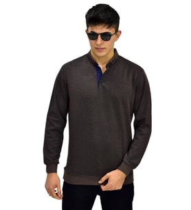 Erkek Polo Yaka Sweatshirt R2254 BGL-ST03197