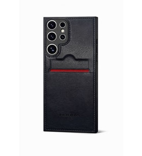 Samsung Galaxy S24 Ultra Kartlıklı Rich Boss Lüx Deri Kılıf Lacivert