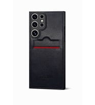 Samsung Galaxy S24 Ultra Kartlıklı Rich Boss Lüx Deri Kılıf Lacivert