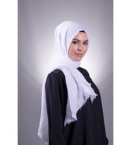 Beyaz Düz Klasik Şal Bürümcük Şal 202104_42