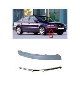 Volkswagen Passat B5.5 2001 - 2005 Ön Tampon Bandı Nikelajlı Sağ Yolcu Tarafı - 3B0807718D