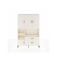 Arges Gardrop 7 Raflı 2 Çekmeceli 5 Kapaklı 132x30x195 Aytaşı-Aytaşı
