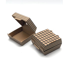 Hamburger Kutusu Kraft 12x12x7 Cips Kutusu Çok Amaçlı Kutu Karton Kutu Pasta Kutusu (10 Adet)