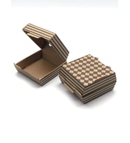 Hamburger Kutusu Kraft 12x12x7 Cips Kutusu Çok Amaçlı Kutu Karton Kutu Pasta Kutusu (10 Adet)