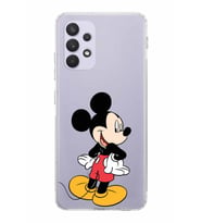 Samsung Galaxy A53  Kamera Korumalı  Kapak Mickey Mouse Tasarımlı  Şeffaf Kılıf