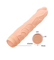 Silikon yapay vibratör, 20 cm uzunluğunda yumuşak realistik penis titreşim motorlu, Vanilya aromalı kayganlaştırıcı hediyeli