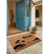 Valerine Life Ağaçlı Dağ Manzaralı Welcome Kapı Önü Paspası 45x70cm