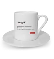 İsme Özel Fincan - Sevgilinin Tanımı (Beyaz)