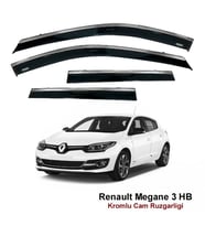 Renault Megane 3 HB Kromlu Cam Rüzgarlığı Niken