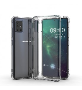 Blogy Galaxy A51 ile Uyumlu Crystal Fit Kılıf Crystal Clear
