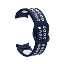 Samsung Galaxy Watch 4 40mm 20mm Uyumlu Kordon Silikon Esnek Yumuşak Delikli Spor KRD-02 Kayış