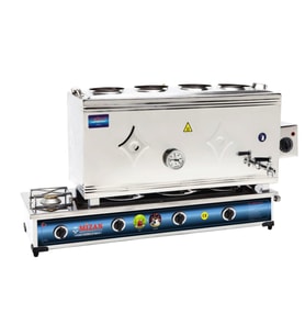 Mizan 80 Lik Tüplü + Elektrikli 60 Litre 4 Demlikli Çay Kazanı