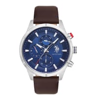 U.S. POLO ASSN. USPA1014-09 KAHVERENGİ DERİ KORDON ERKEK KOL SAATİ