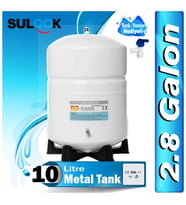 Sulook Su Arıtma Deposu,Su Arıtma Tankı(2.8 Galon) 10 Litre Metal Tank-ro
