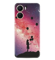 Vivo Y16 Kılıf Resimli Desenli Baskılı Silikon Flowers Cat 2 1349