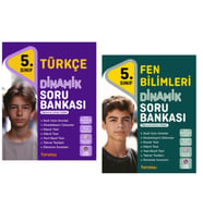 TUDEM YAYINLARI 5.SINIF DİNAMİK TÜRKÇE - FEN BİLİMLERİ SORU BANKASI