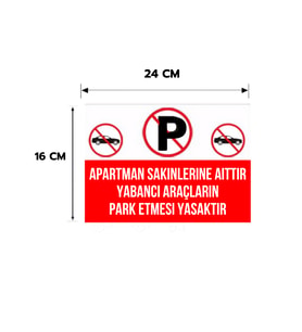 6 Adet Apartman Sakinlerine Aittir Part Etmek Yasaktır Kişiselleştirilebilir Sticker, 16x24, 20x30 (A4), 30x42 (A3) Cm Boyut Seçeneklerinde Folyo Baskı Sticker