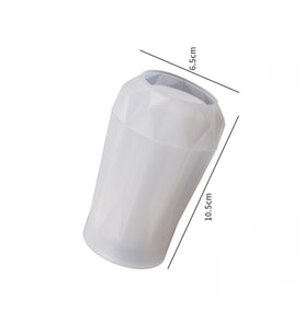 SİLİKON KALIP İTHAL ORTA BOY VAZO SİLİKON KALIP EPOKSİ REÇİNE KALIP NO: 3 HB135-0126 (Beyaz)