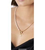 İncili Simit İthal Tasarım Harf Seç 925 Ayar (Gold)