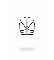 Mulvxbrf Brf02 Siyah Göğüs Harness Deri Boyunluklu Ayarlanabilir Metal Detaylı - Brf235 (Mulvix)