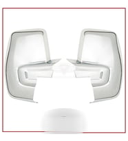 Ford Custom Uyumlu Ayna Kapağı 2013-2020 ABS Krom Parça