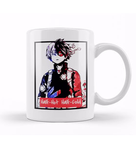 Shoto Todoroki Half Hot Half Cold Boku No Hero Academia Kupa Bardak Porselen