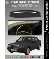MERCEDES 190E W201 (1982-1993) Torpido Örtüsü Premium Kalite Torpido Koruma Özel Kesim UV Koruma