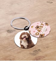 BK Gift Evcil Dostlara Özel İsimli 2’li Ahşap Pet Tasma Künyesi - Model 1-11