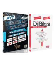 Liderler Karması AYT Fen Bilimleri 8 Yayın 8 Deneme ve AKM Dil Bilgisi Soru Bankası Seti 2 Kitap
