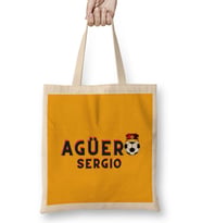 Sergio Agüero Art Gift Bez Çanta Uzun Saplı
