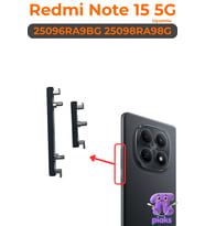 Redmi Note 15 5G Açma Kapama Ve Yan Ses Tuşu Plastik Düğme 25096RA9BG 25098RA98G Uyumlu