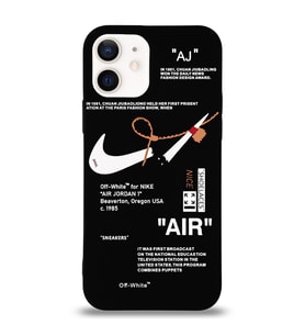 Apple iPhone 12 Uyumlu Lansman Kılıf Sneakers Tasarımlı Altı Kapalı İçi Kadife Kaplı Silikon Kapak (Şeffaf)