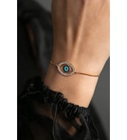 Elika Silver Kadın Göz Model Bileklik (STD)