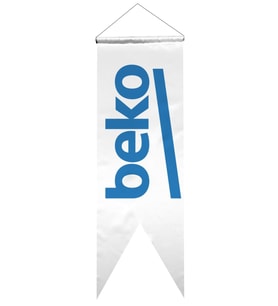 Beko Logolu Kırlangıç Bayrak 50x150 cm 1.Sınıf Saten Kumaş