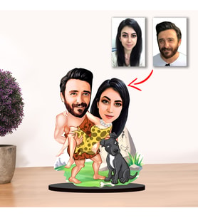 Kisiye Özel Karikatür ÇİFT, Sevgili Biblo