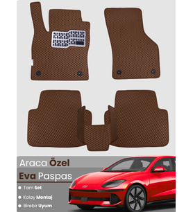HYUNDAİ IONIQ 6 (2022-2025) Uyumlu EVA Paspas Tam Set–Araca Özel,Kolay Montaj,Su Geçirmez
