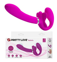 Pretty Love Valesie 12 Titreşimli Silikon Strap-on Usb şarjlı Mastürbatör