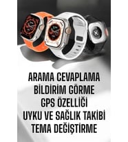 Yeni Nesil Akıllı Saat Adımsayar, Gps, Nabız Ölçer, Uyku Ve Sağlık Takibi