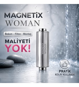 Magnetix Banyo Kireç Kırıcı 1/2 Duş Bataryası Modeli - Kireç Önleyici
