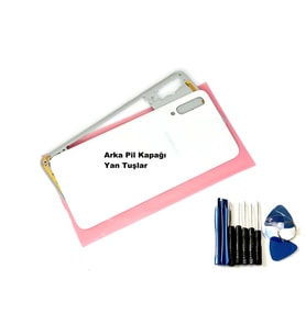 Samsung Galaxy A70 A705 kasa Arka Pil Kapağı Beyaz