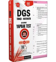 2025 DGS Çek Kopart Yaprak Test Pegem Yayınları