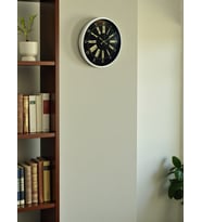 36 Cm Krem Dekoratif Duvar Saati (Standart)