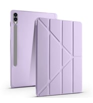 Samsung Galaxy Tab S9 FE Plus Uyumlu Kılıf Zore Tri Folding Kalem Bölmeli Standlı Kılıf