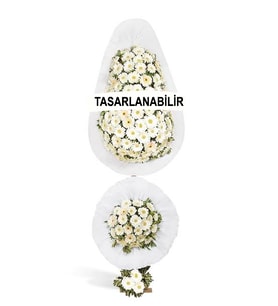 Çift Katlı Beyaz Çelenk