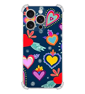 PrintiFy Apple iPhone 15 Pro Max Nazar 3 Şeffaf Köşe ve Kamera Korumalı Korumalı Antişok Kılıf