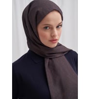 Carell Nilla Pamuklu Şal Mist Kahverengi