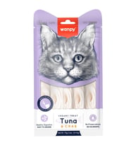 Wanpy Ton Balıklı Yengeçli Sindirim Sistemi Destekleyici Krema Ödül Maması 5x14 gr