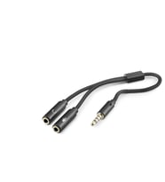 3.5Mm Mikrofon Ve Aux Ses Ayırıcı Adaptör Siyah HDX1083