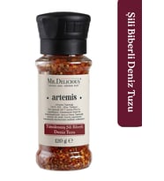 Tütsülenmiş Şili Biberli Deniz Tuzu 120g